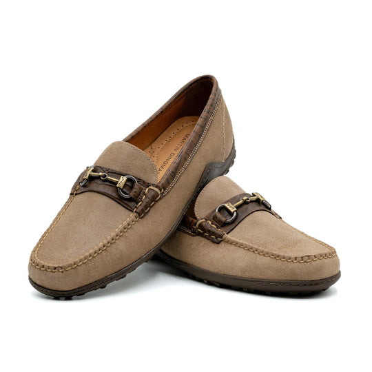 Martin Dingman Bill Suede Horse Bit  Loafer