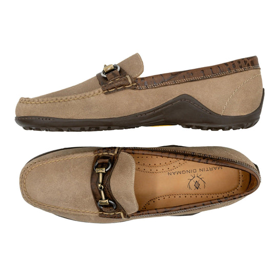 Martin Dingman Bill Suede Horse Bit  Loafer