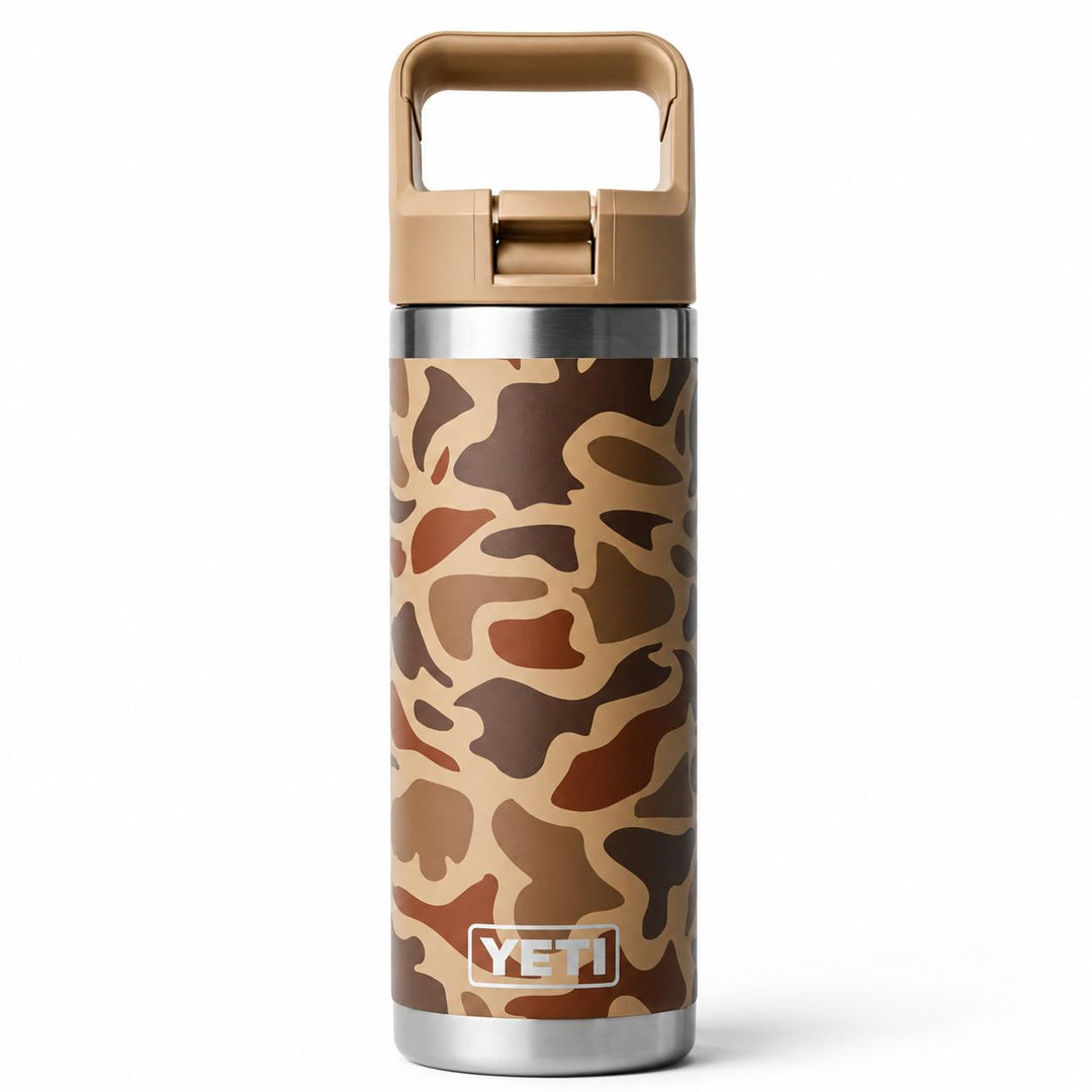 YETI 18 oz Rambler Water Bottle with Color-Matched Straw Cap-Hunting/Outdoors-Wetlands Camo-Kevin's Fine Outdoor Gear & Apparel