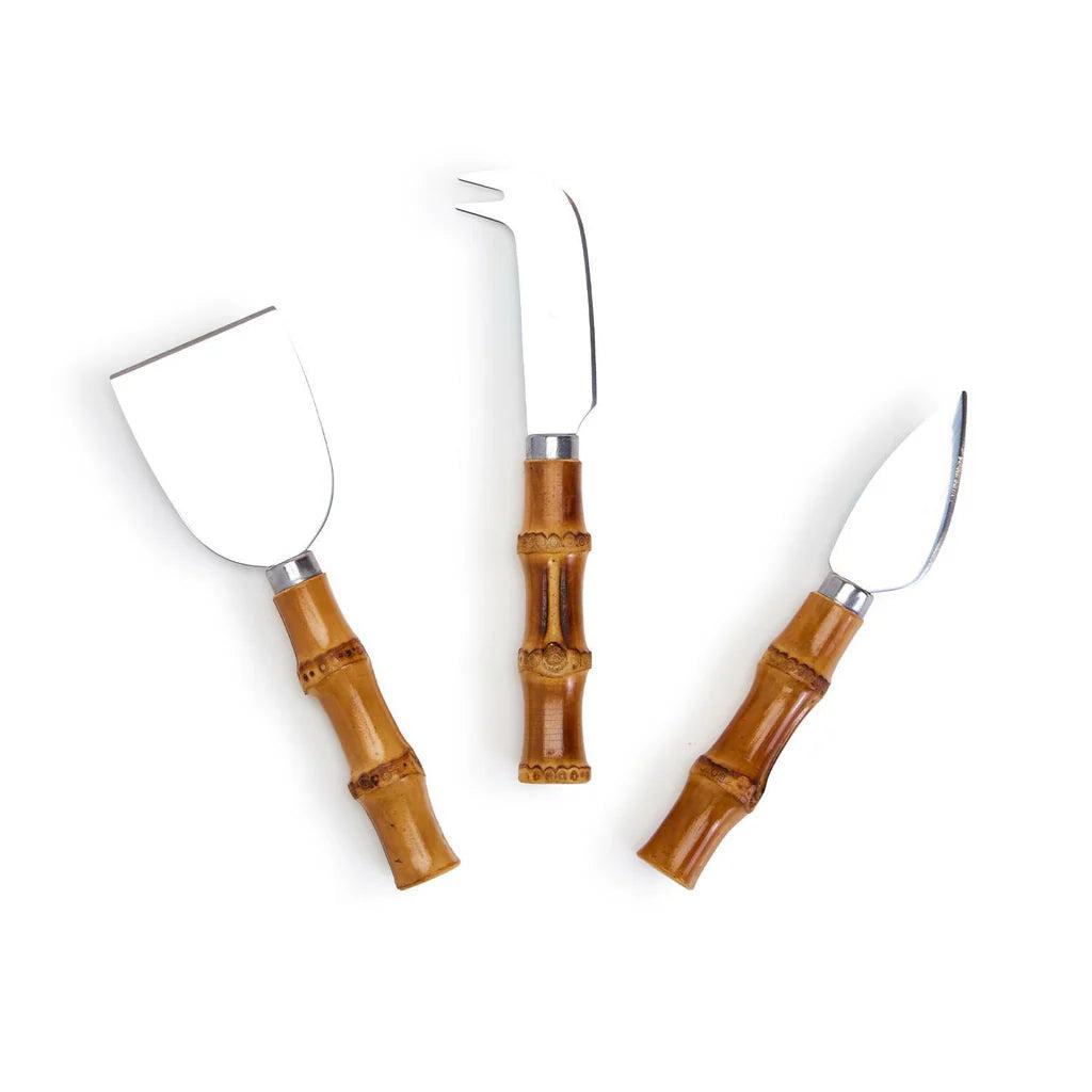 Natural Bamboo Handle Cheese Knives (Set of 3)-Home/Giftware-Kevin's Fine Outdoor Gear & Apparel