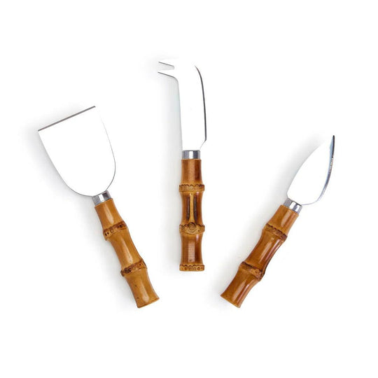 Natural Bamboo Handle Cheese Knives (Set of 3)-Home/Giftware-Kevin's Fine Outdoor Gear & Apparel