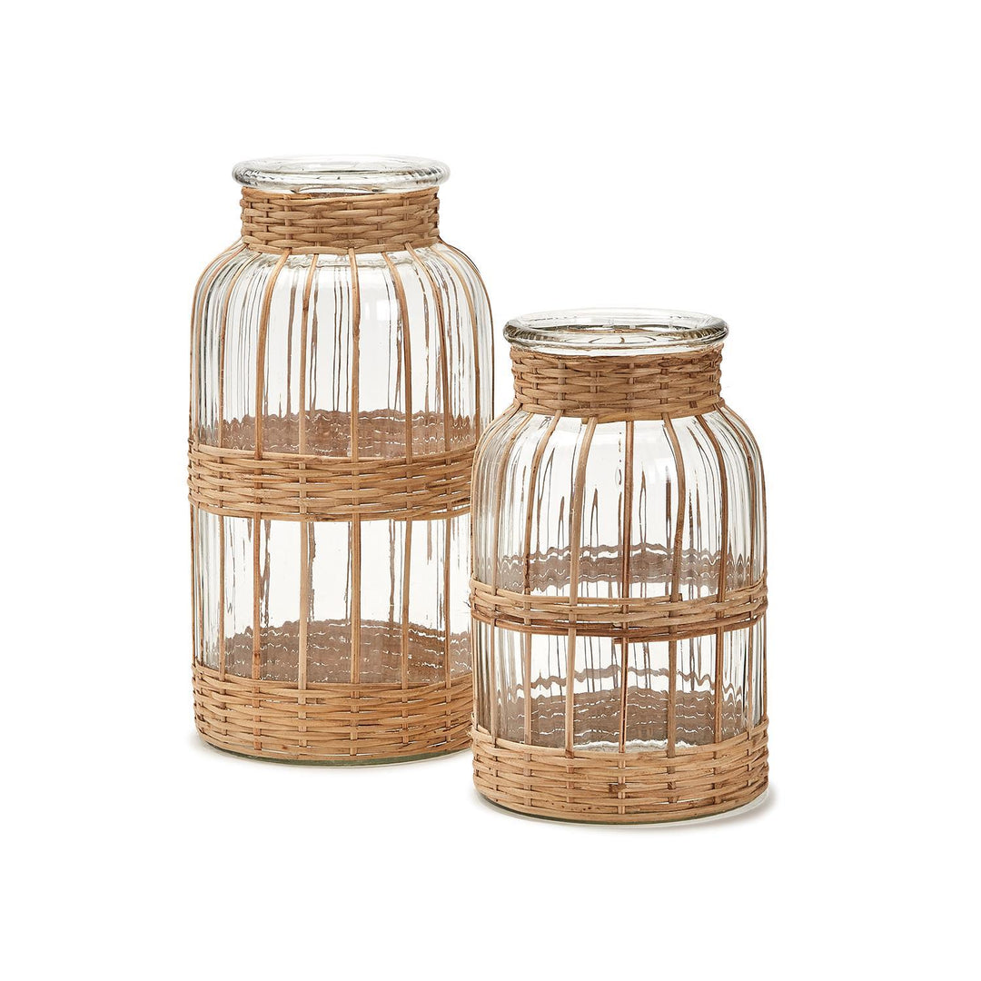Hand Crafted Bamboo (Set of 2) Weaving Lantern/ Vase-Home/Giftware-Kevin's Fine Outdoor Gear & Apparel