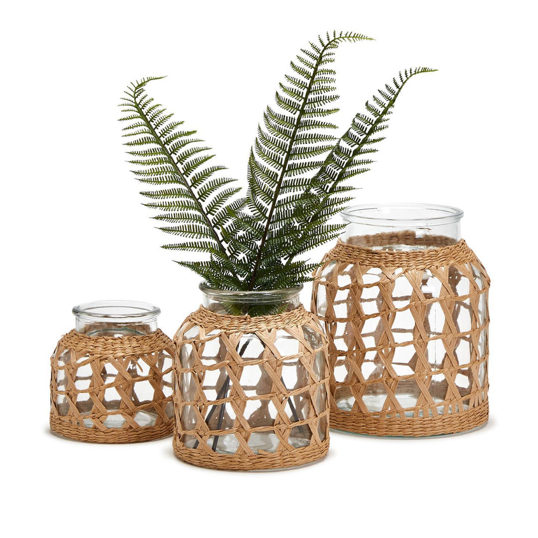 Hand Hand-Woven Lattice Vase Set of 3-Home/Giftware-Kevin's Fine Outdoor Gear & Apparel