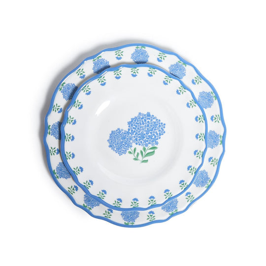 Hydrangea Set of 4 Salad/Dessert Melamine Plate-Home/Giftware-Kevin's Fine Outdoor Gear & Apparel