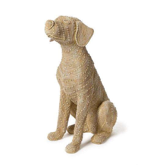 Good Dog Basket Weave Pattern Sitting Dog-Home/Giftware-Kevin's Fine Outdoor Gear & Apparel