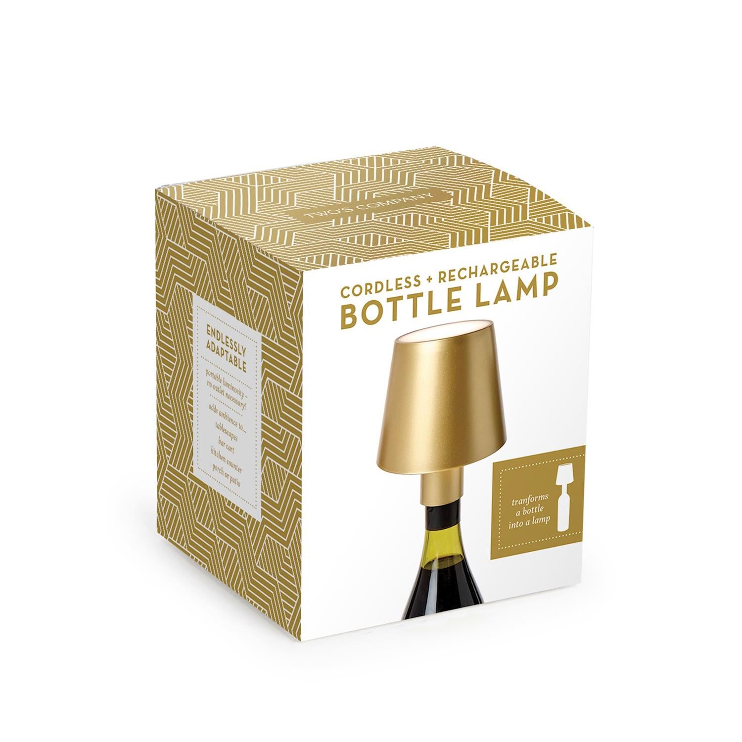 LED Portable Gold Bottle Lampshade-Lifestyle-Kevin's Fine Outdoor Gear & Apparel