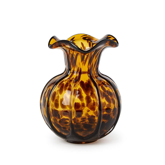 Ruffled Tortoise Print Vase-Home/Giftware-Kevin's Fine Outdoor Gear & Apparel