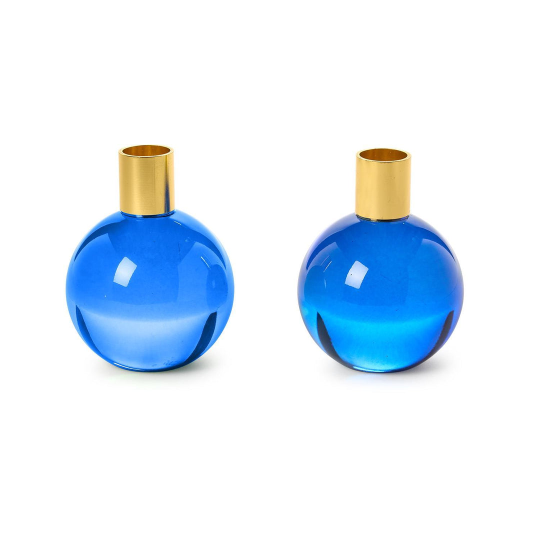 Blue Taper Candleholders (Set of 2)-Home/Giftware-Kevin's Fine Outdoor Gear & Apparel