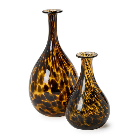 Tortoise Long Neck Glass Vases (Set of 2)-Home/Giftware-Kevin's Fine Outdoor Gear & Apparel