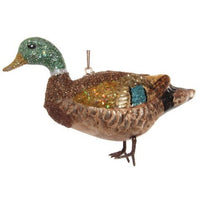 5" Glass Duck Ornament