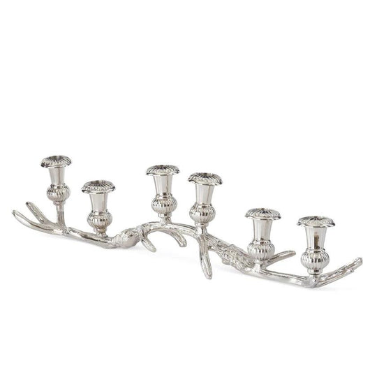 24.5" Silver Antler 6 Taper Candle Holder-Home/Giftware-Kevin's Fine Outdoor Gear & Apparel