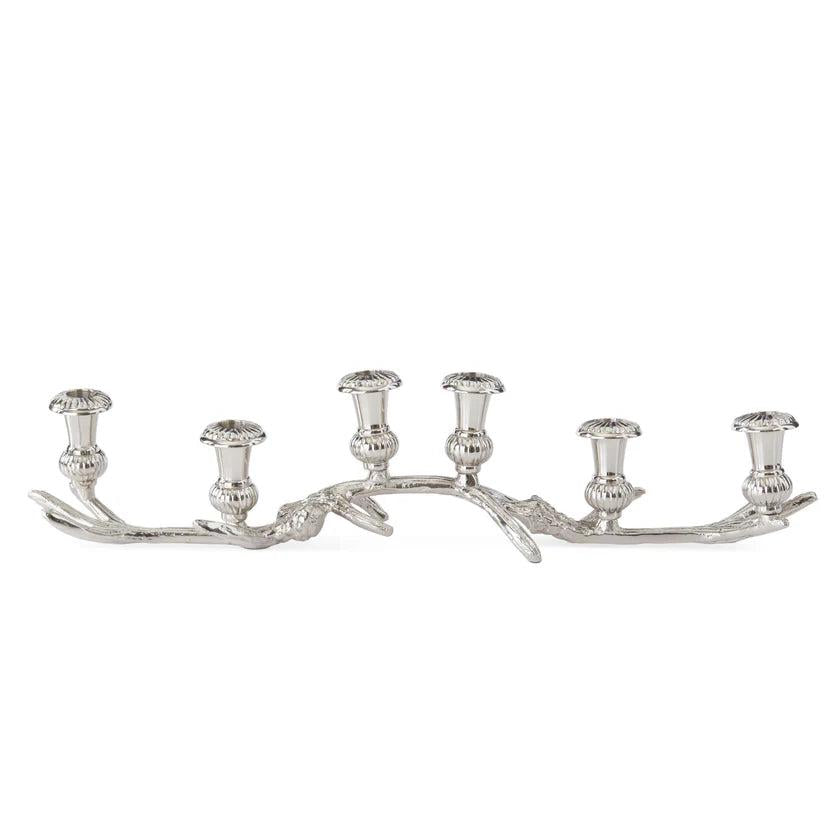 24.5" Silver Antler 6 Taper Candle Holder-Home/Giftware-Kevin's Fine Outdoor Gear & Apparel