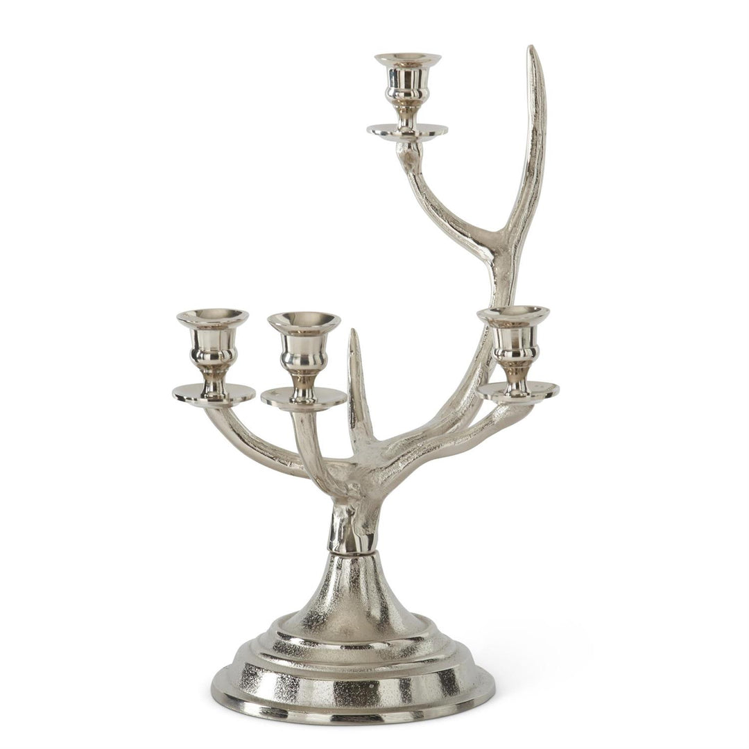 16" Silver Antler 4 Taper Candelabra-Home/Giftware-Kevin's Fine Outdoor Gear & Apparel