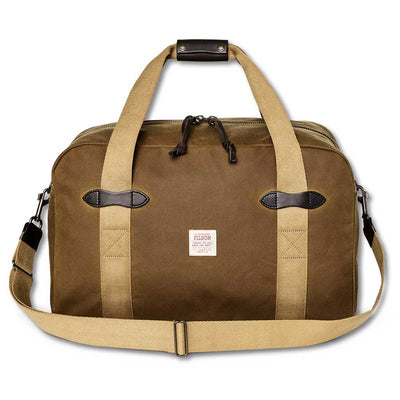 Filson Tin Cloth Medium Duffle Bag-Luggage-Dark Tan-Kevin's Fine Outdoor Gear & Apparel