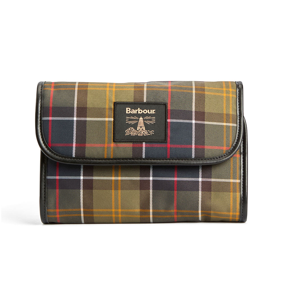Barbour Tartan Hanging Washbag-Home/Giftware-Classic/Beacon-Kevin's Fine Outdoor Gear & Apparel