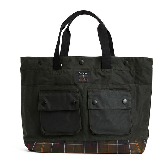 Barbour Field Wax Tote Bag-Home/Giftware-Sage/Classic-Kevin's Fine Outdoor Gear & Apparel