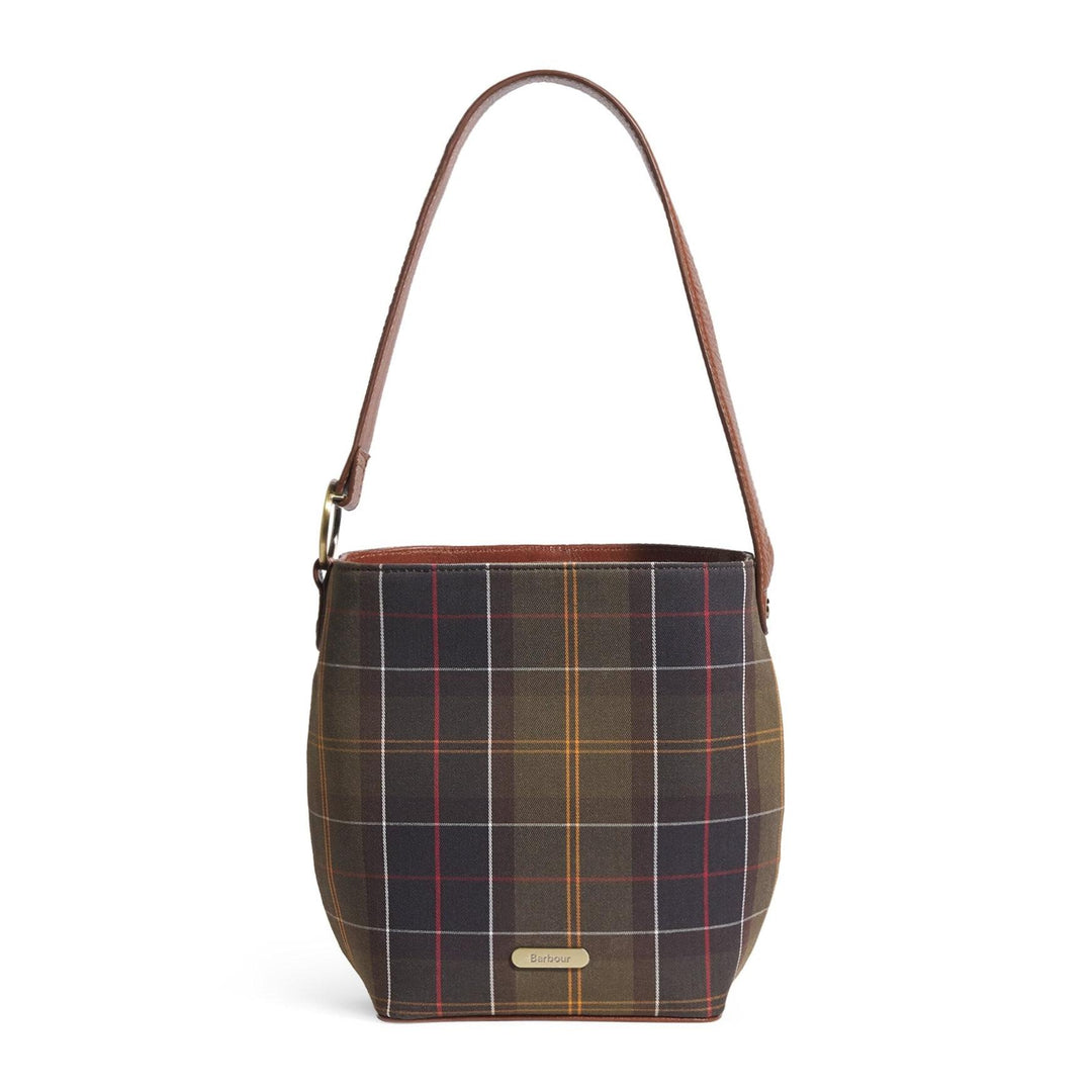 Barbour Cedar Mini Tartan Bucket Bag-Women's Accessories-Kevin's Fine Outdoor Gear & Apparel
