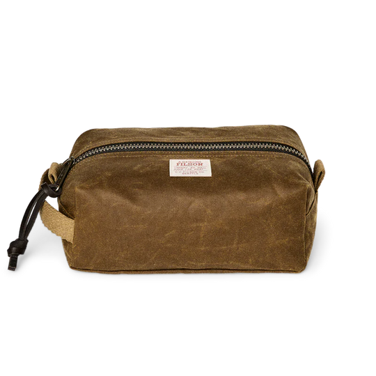 Filson Tin Cloth Waxed Canvas Travel Kit-Luggage-Dark Tan-Kevin's Fine Outdoor Gear & Apparel