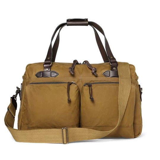 Filson 48 Hour Tin Cloth Duffle Bag-Luggage-DARK TAN-Kevin's Fine Outdoor Gear & Apparel