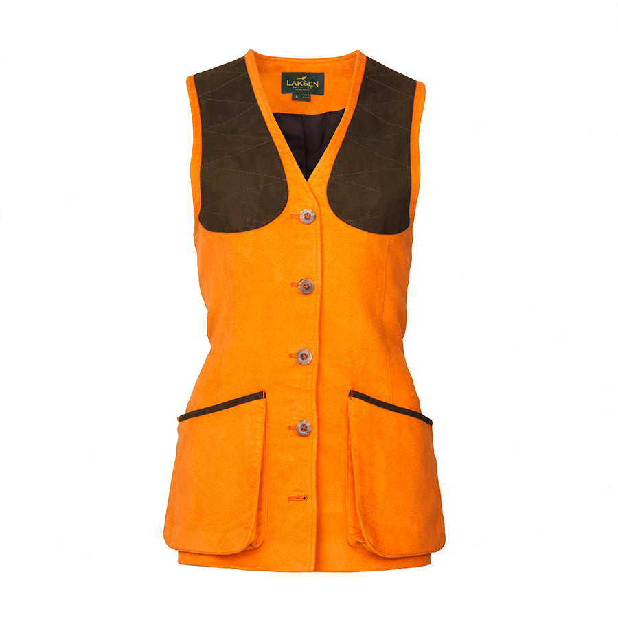 Laksen Lady Belgravia Beauly Shooting Vest-Women's Clothing-EU34/US4/UK8-BLAZE ORANGE-Kevin's Fine Outdoor Gear & Apparel
