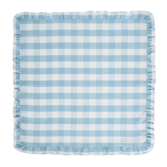Juliska Gingham Ruffle Napkin (Set of 4)-Home/Giftware-Ocean-Kevin's Fine Outdoor Gear & Apparel