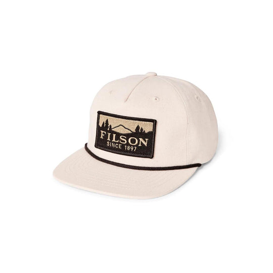 Filson Scenic Trucker Cap-Men's Accessories-Natural/ Brown-Kevin's Fine Outdoor Gear & Apparel