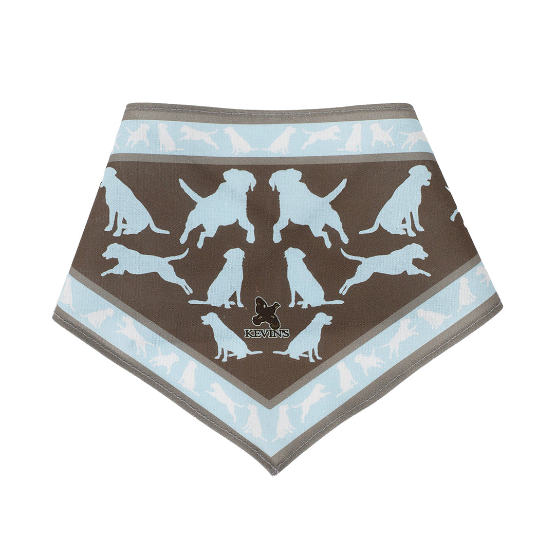 Kevin's Dog Bandana-Pet Supply-Light Blue/Brown-Kevin's Fine Outdoor Gear & Apparel