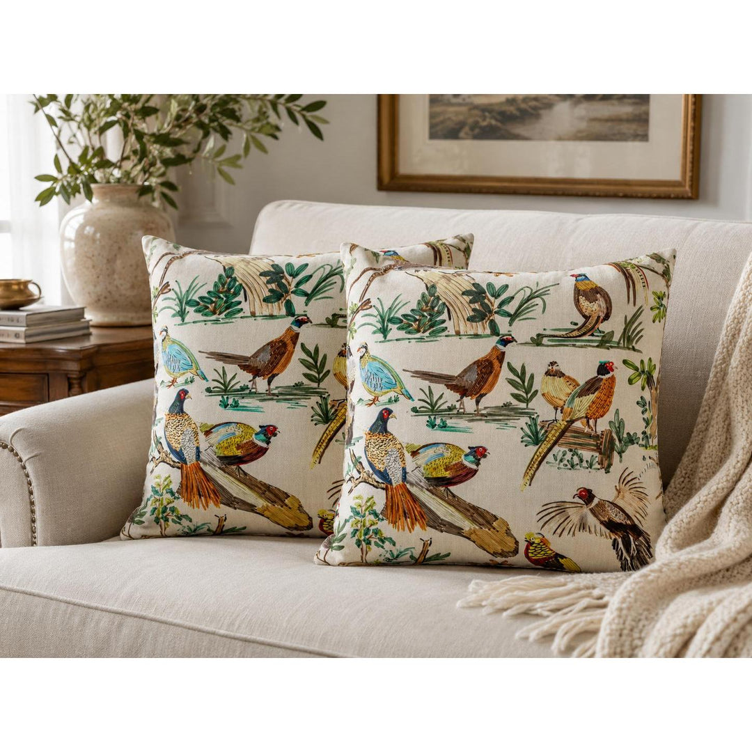 Kevin's Illustrated Game Bird Pillow