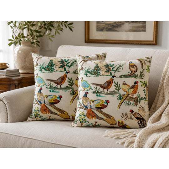Kevin's Illustrated Game Bird Pillow