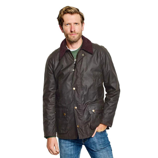 Barbour Washed Ashby Wax Jacket-Men's Clothing-Kevin's Fine Outdoor Gear & Apparel