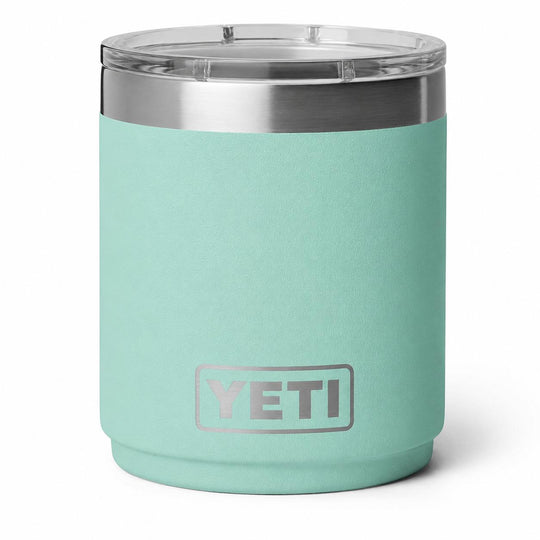 YETI Rambler 10 oz Lowball 2.0 with Durasip Ceramic Lining and MegaSlider Lid-Hunting/Outdoors-Sea Stone-Kevin's Fine Outdoor Gear & Apparel