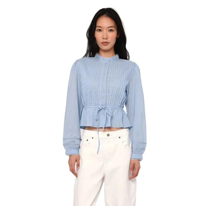 Love The Label Mira Blouse-Women's Clothing-Blue Bird-XS-Kevin's Fine Outdoor Gear & Apparel
