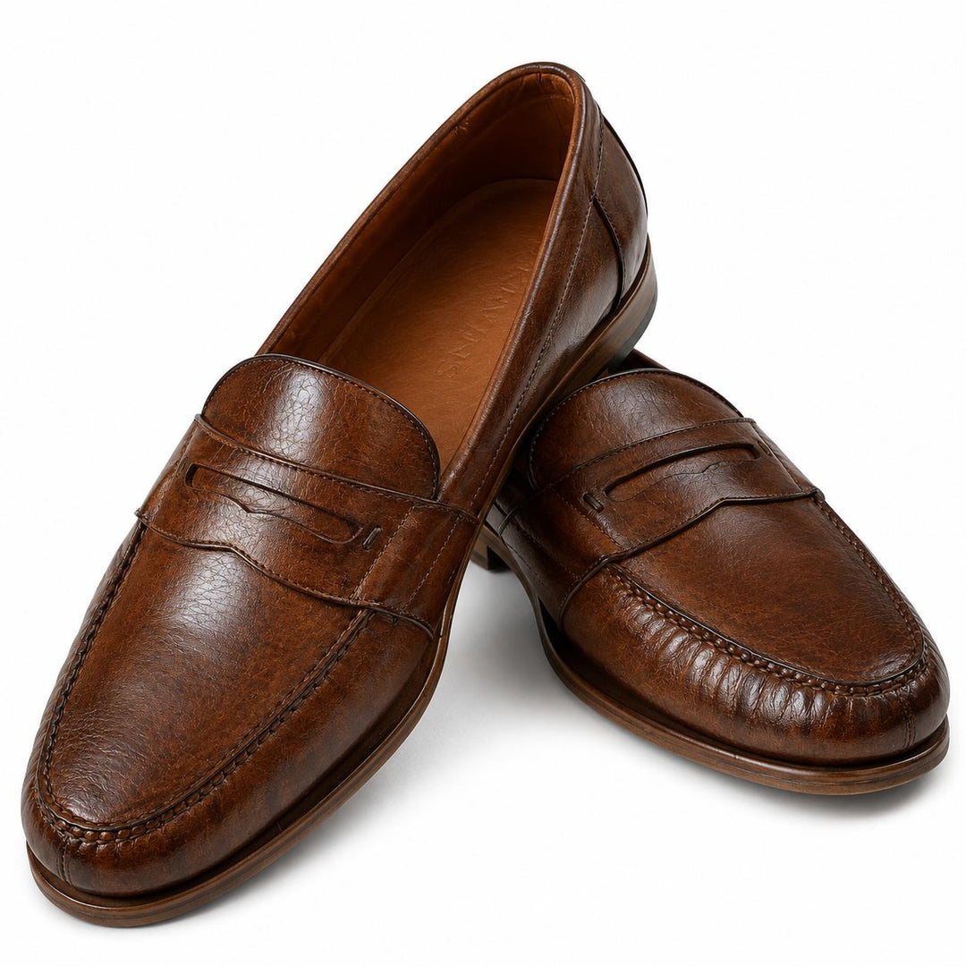 Kevin's Deer Skin Loafer-Men's Footwear-Antique Honey-8-M-Kevin's Fine Outdoor Gear & Apparel