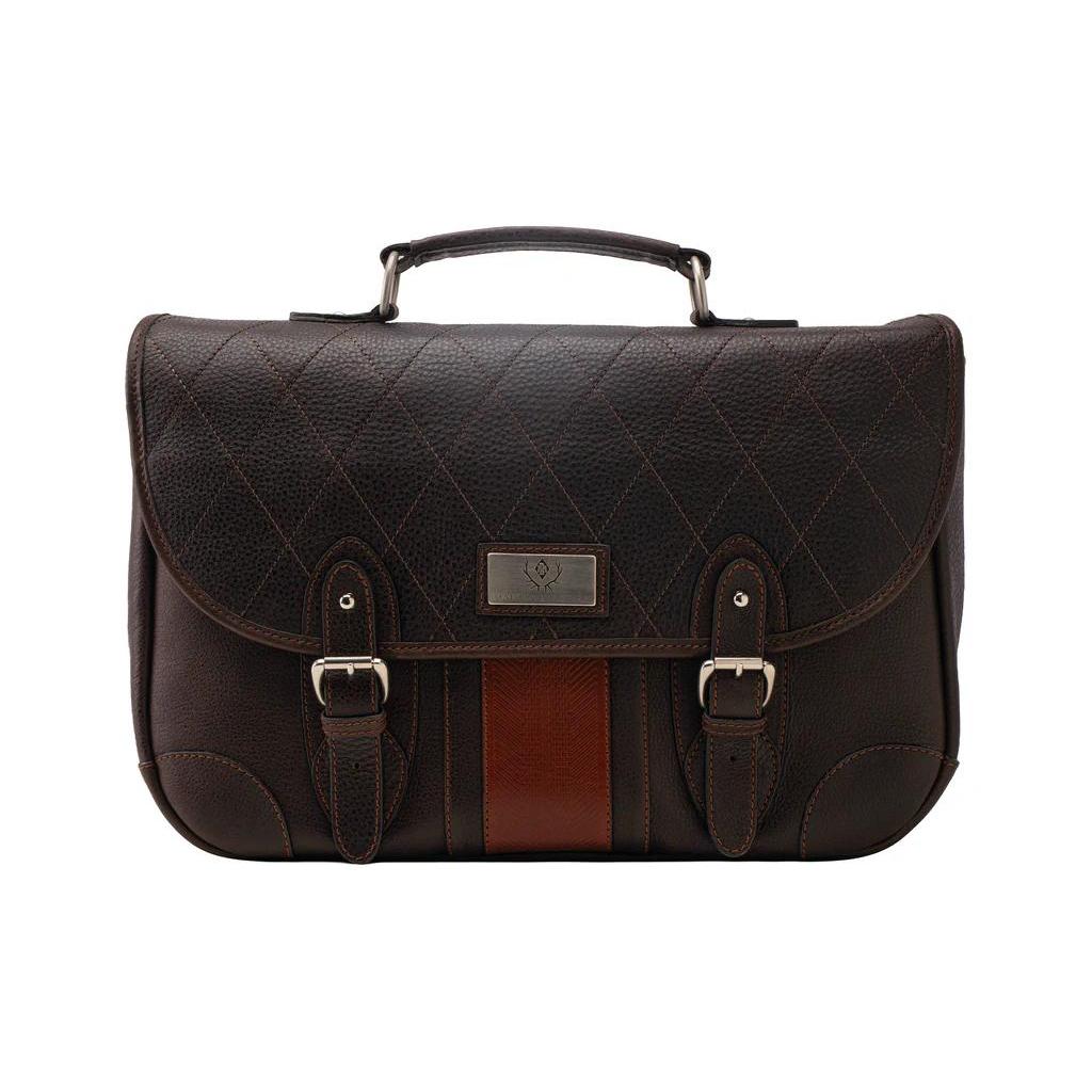 Martin Dingman Rudyard Saddle Leather Lodge Brief-Luggage-Chocolate-Kevin's Fine Outdoor Gear & Apparel