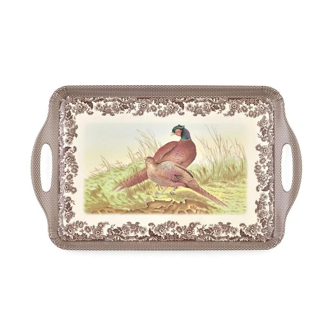 Spode Woodland Pheasant Large Melamine Handled Tray-Home/Giftware-Kevin's Fine Outdoor Gear & Apparel
