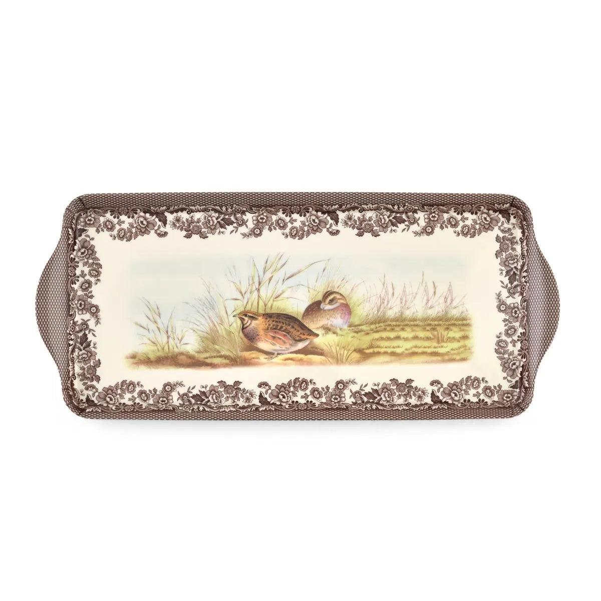Spode Woodland Quail Melamine Sandwich Tray-Home/Giftware-Kevin's Fine Outdoor Gear & Apparel