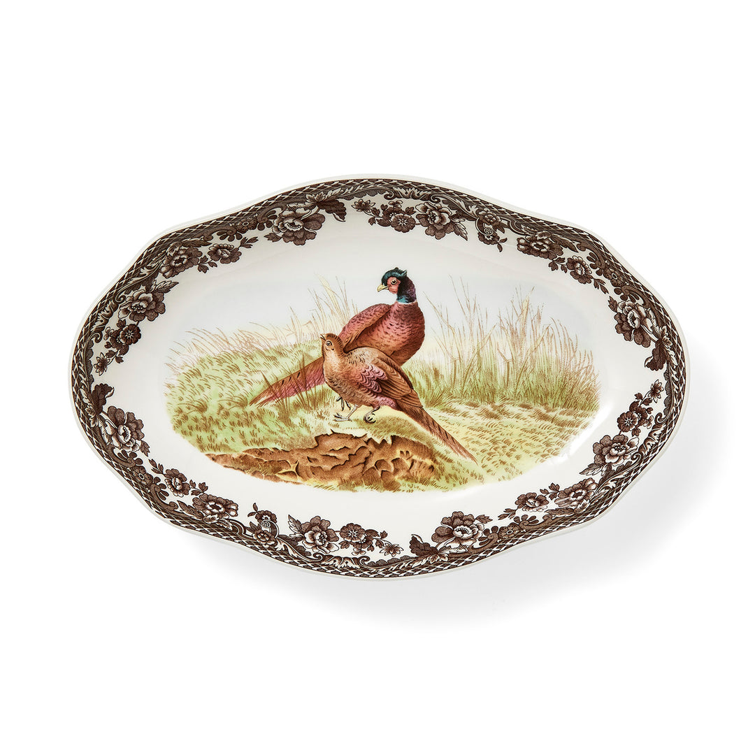 Spode Woodland Pheasant Pickle Dish-Home/Giftware-Kevin's Fine Outdoor Gear & Apparel