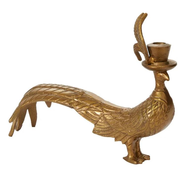 E+E Antique Gold Candlestick Holder-Home/Giftware-Emerson-8.25"-Kevin's Fine Outdoor Gear & Apparel
