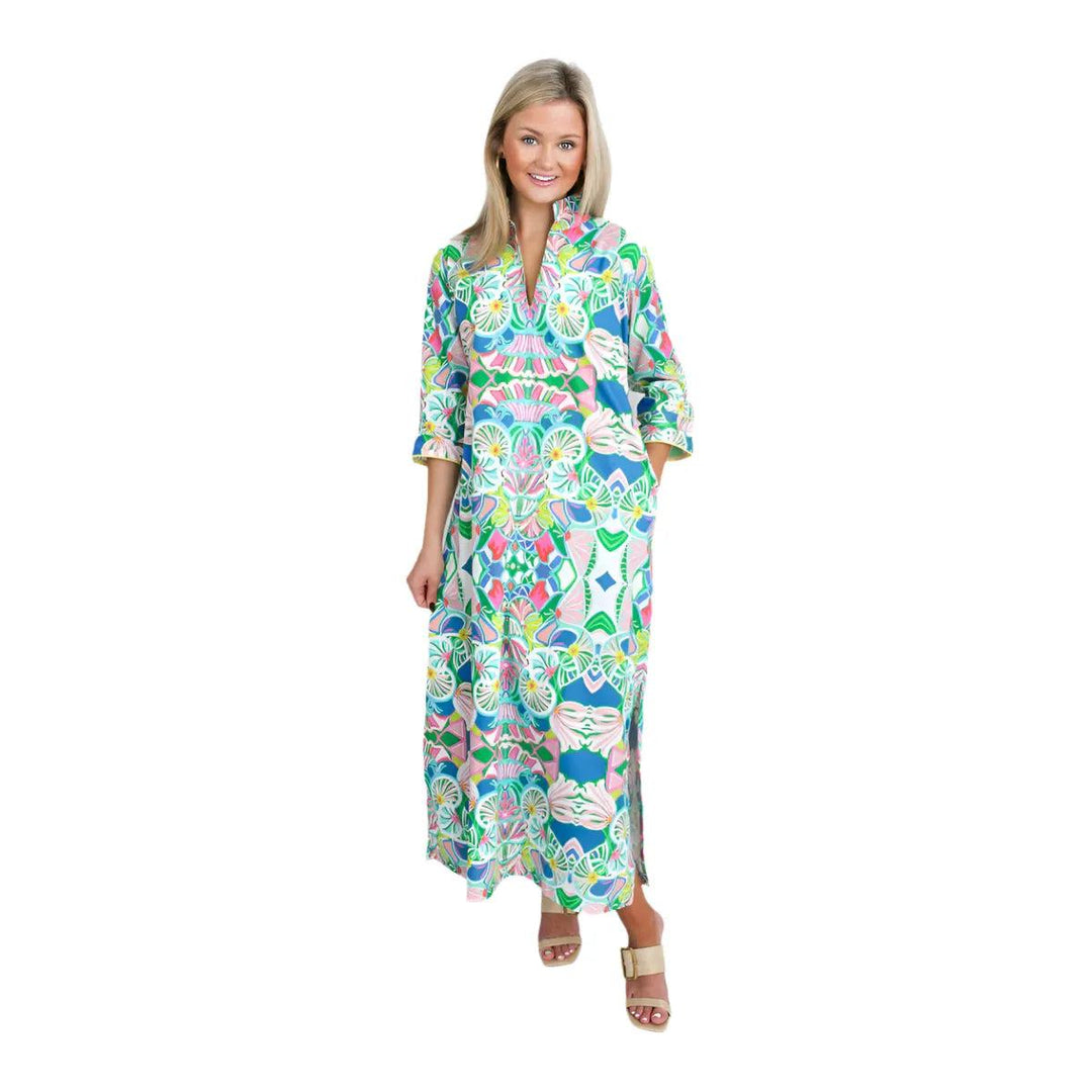 House of MBR Socialite Bouvier Long Dress-Women's Clothing-Multi-0/XS-Kevin's Fine Outdoor Gear & Apparel