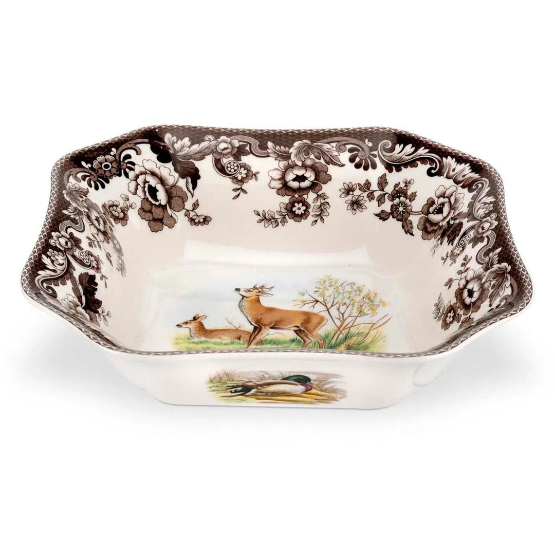 Spode Woodland Square Serving Bowl - Deer 9.5"-Home/Giftware-Kevin's Fine Outdoor Gear & Apparel