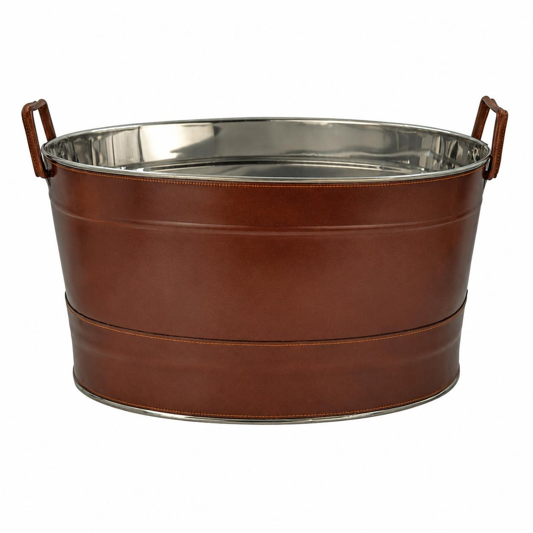 Kevin's Leather Wrapped Ice Tub-Home/Giftware-Kevin's Fine Outdoor Gear & Apparel