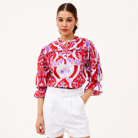 Women's Stella Cotton Top-Women's Clothing-Como Rouge-XS-Kevin's Fine Outdoor Gear & Apparel