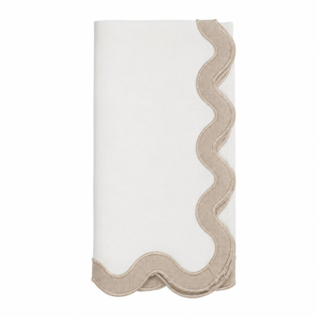 Stone Washed Scallop Napkin-Home/Giftware-Natural-Kevin's Fine Outdoor Gear & Apparel