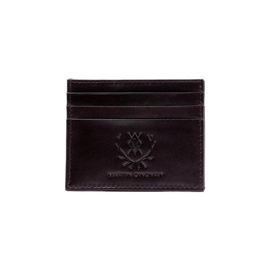 Martin Dingman Edward Saddle Leather Executive ID Card Case-Men's Accessories-Chocolate-Kevin's Fine Outdoor Gear & Apparel