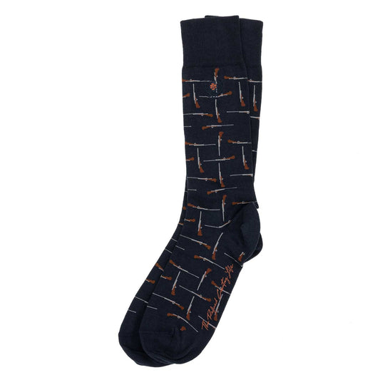 Martin Dingman Peruvian Pima Fancies Sock-Men's Accessories-Navy Rifle-Kevin's Fine Outdoor Gear & Apparel