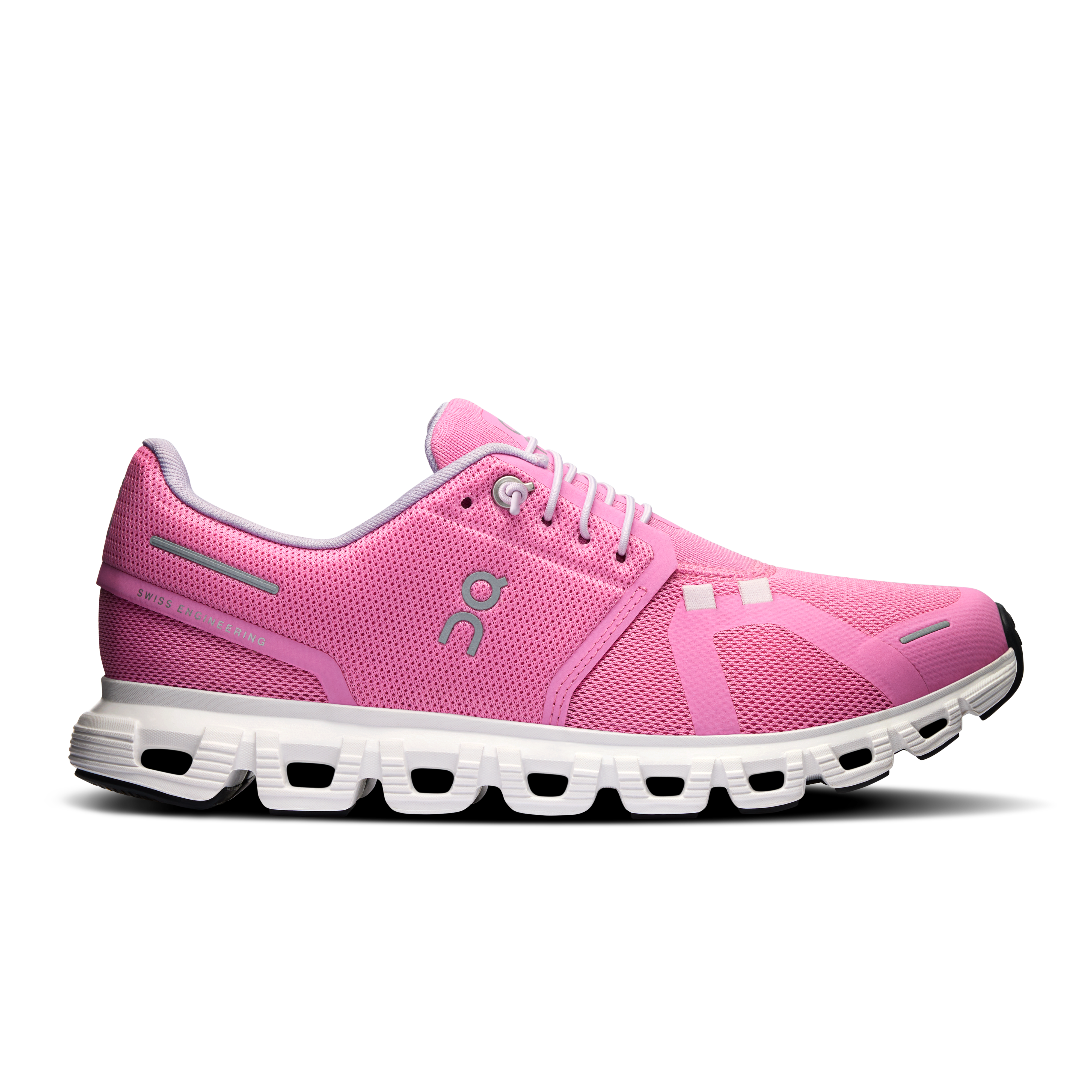 On Running Cloud 6 Women's Shoes-Women's Footwear-Raspberry | White-6-Kevin's Fine Outdoor Gear & Apparel