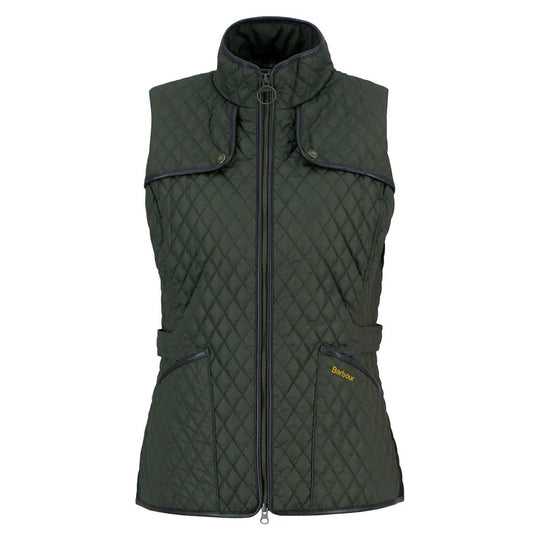Barbour Dahlia Quilted Gilet-Women's Clothing-Olive-US 4/UK8-Kevin's Fine Outdoor Gear & Apparel