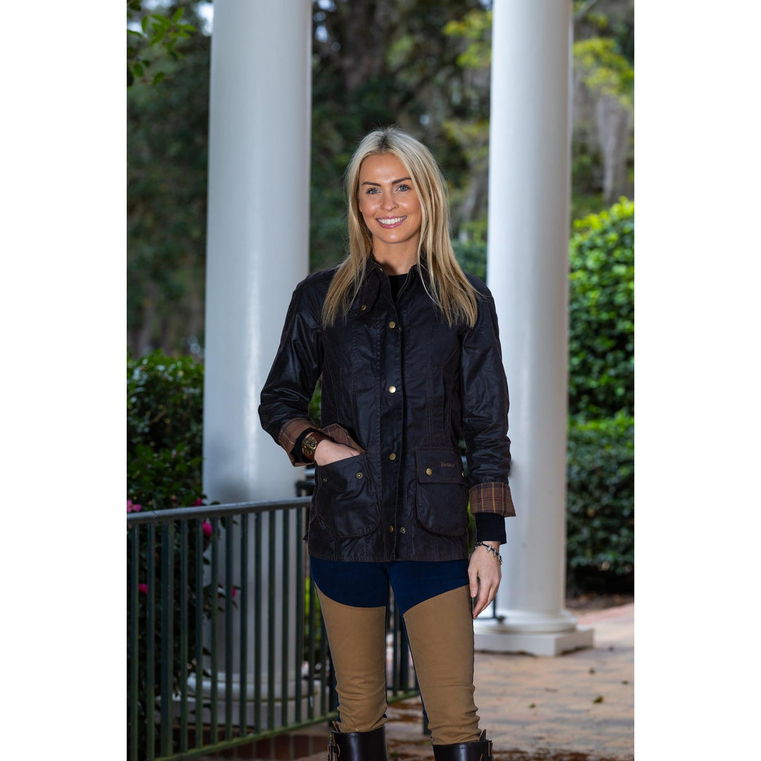 Barbour Ladies Classic Beadnell Waxed Jacket-Women's Clothing-Kevin's Fine Outdoor Gear & Apparel