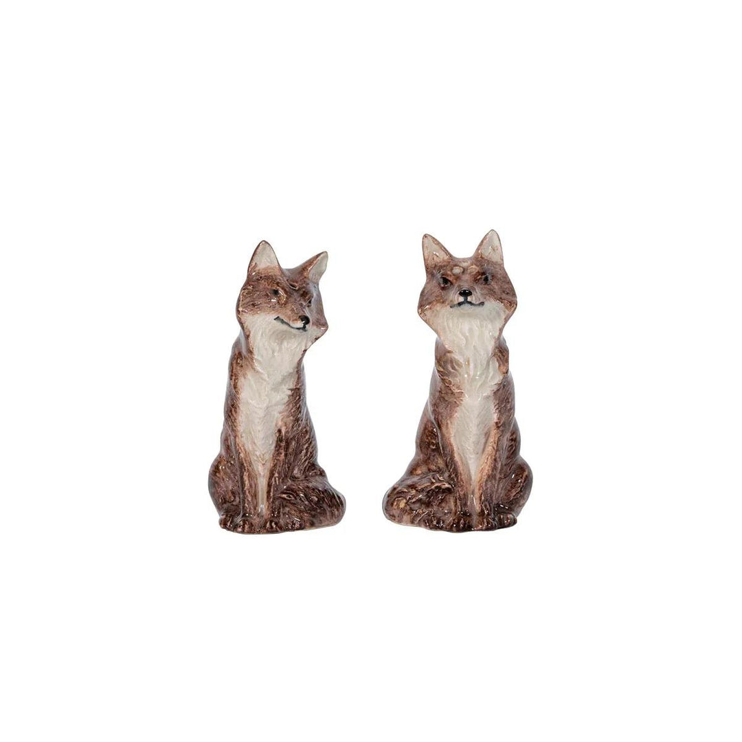 Juliska Clever Creatures Fox Salt and Pepper Shakers (Set of 2)-Home/Giftware-Kevin's Fine Outdoor Gear & Apparel