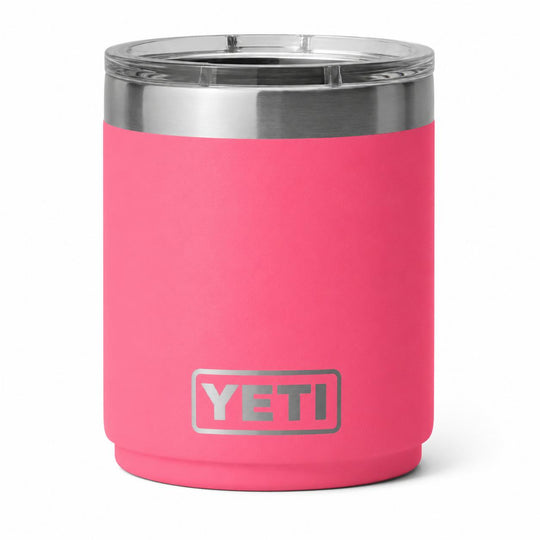 YETI Rambler 10 oz Lowball 2.0 with Durasip Ceramic Lining and MegaSlider Lid-Hunting/Outdoors-Tropical Pink-Kevin's Fine Outdoor Gear & Apparel